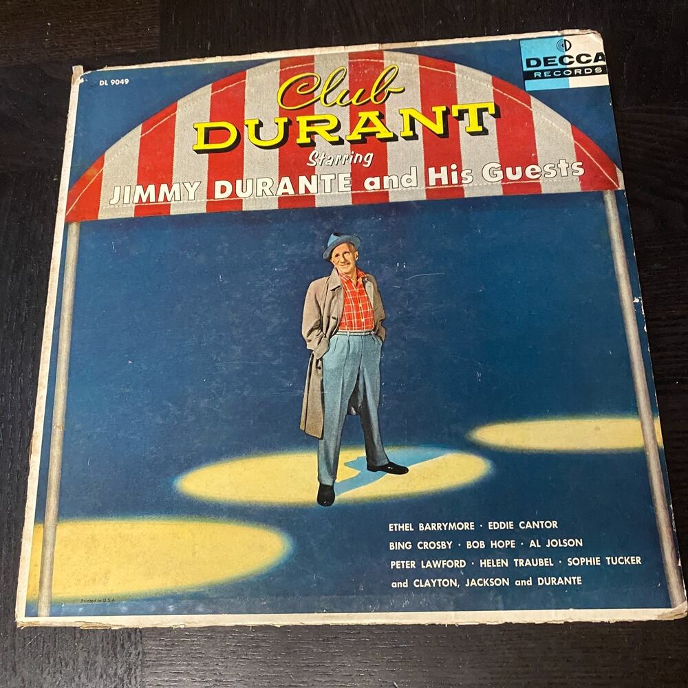 Club Durant starring Jimmy Durante and His Guests Vinyl LP